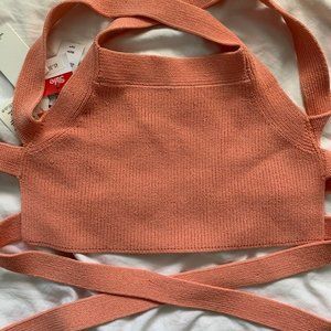 Wilfred | Aritizia Cayenne Knit Top Coral Pink